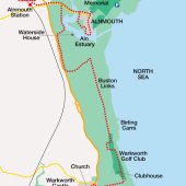 Walk route map