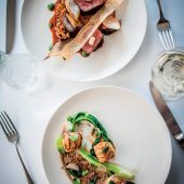 Dishes at The Driftwood, Trewithian