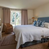 A bedroom at The Driftwood Hotel, Trewithian