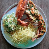 Lobster dish at the Harbourmaster Hotel, Aberaeron