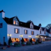 Dusk at The Airds Hotel and Restaurant, Port Appin