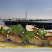 Scallops at 36 On the Quay, Emsworth