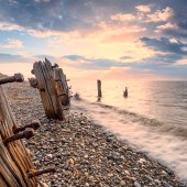 'Darkness Spurned', Spurn Point. Photograph by Adrian Fretwell.