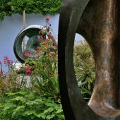 A view of Barbara Hepworth's sculpture garden in St Ives. Photo: Emma Inglis