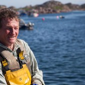 Fisherman John, husband of chef Carla Lamont on the Isle of Mull. Photo by Sam Jones