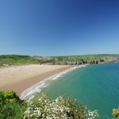 Barafundle bay, Pembrokeshire, barefoot, beach