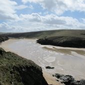 Porth Joke, beach, Polly, Cornwall, beach, barefoot