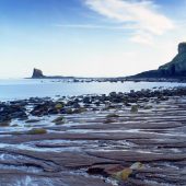 Saltwick Bay, North Yorkshire, beach, barefoot