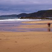 Sandwood bay, Sunderland, beach, barefoot