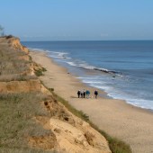 Covehithe beach, Suffolk, beach, barefoot