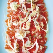 GIN-CURED SEA TROUT WITH APPLE AND FENNEL Serves 6 as a starter