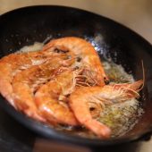 Butter, prawn, dish, Inn at Ravenglass, lake district