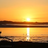 Ravenglass, sea, coast, Lake District, sunset, view, Inn
