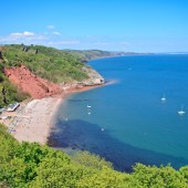 Babbacombe beach, Torquay, Devon, coast, sun, holiday, visit