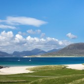 Turquoise, waters, Luskentyre, beach,  Isle of Harris, Outer Hebrides, Scotland