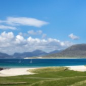 Turquoise, waters, Luskentyre, beach,  Isle of Harris, Outer Hebrides, Scotland