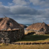 Gearrannan, Blackhouse, village, old, thatched, buildings, peat fires, Isle of Lewis