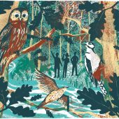 Woodland, illustration, green, walk, coast