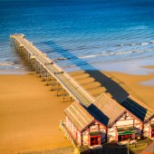 saltburn, surfing, waves, sea