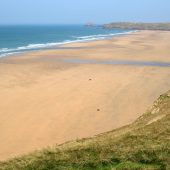 2. PERRAN SANDS, PERRANUTHNOE ‘Great for an early morning walk at low tide when the wet sand has a glassy reflective quality and the silhouette of Cudden Point rises in the background.’