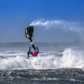 Rhosneigr in North Wales gets a decent wave, picks up good wind and has stunning views from offshore.