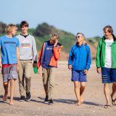 Family Team Bridge: From left, Olly, Guy, Tom, Steph and Eric. Photo: Martin Allen