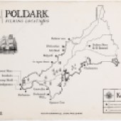 A map of Poldark filming locations put together by Visit Cornwall