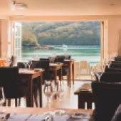 Drink in the views from the Old Quay House in Fowey