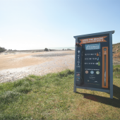 Set up a #2minutebeachclean station