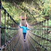 Alex hangs out in the ‘jungle’ at the Lost Gardens of Heligan