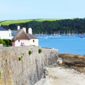 The village of St Mawes sits on the Roseland Peninsula