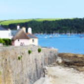 The village of St Mawes sits on the Roseland Peninsula