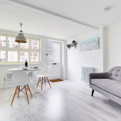 Stay in Sea Pink, a cute cottage that has a chic contemporary interior