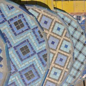 Mosaic steps in the garden liven up something functional