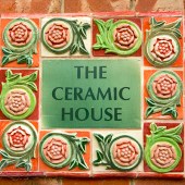 The sign for The Ceramic House