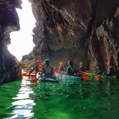 Jacob joined the Irish Experience and Hook Head Adventures for some kayaking off the Wexford coast. Image: Graham Doyle