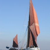 Go back in time on a traditional Thames sailing barge to explore eastern waterways