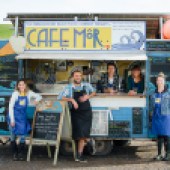 The staff at Cafe Môr, South Pembrokeshire