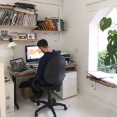 Tom at work