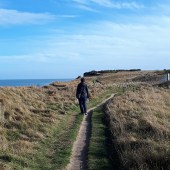 Nicola on the coastal path