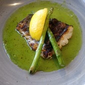 Emma loved her hake from the grill at The Cricket Inn