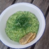 The Portreath Arms serves superb food such as a great pea and mint risotto