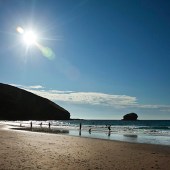 Enjoy time on the stunning Cornish coast at Portreath Beach
