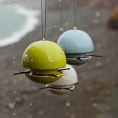 I love these stylish designs from Cornish company Green & Blue. The BirdBall Seed BirdFeeder is £55 (greenandblue.co.uk).