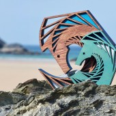 The KaranDave laser-cut decorations have a Scandi folk art feel with a touch of the Cornish coast thrown in