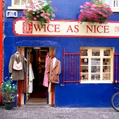 Many of Galway’s shops have vibrant frontages. © Tourism Ireland