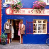 Many of Galway’s shops have vibrant frontages. © Tourism Ireland