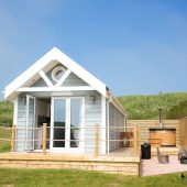 Glamping Hot Tub Beach Hut