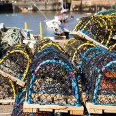 Fishing baskets in Dunbar