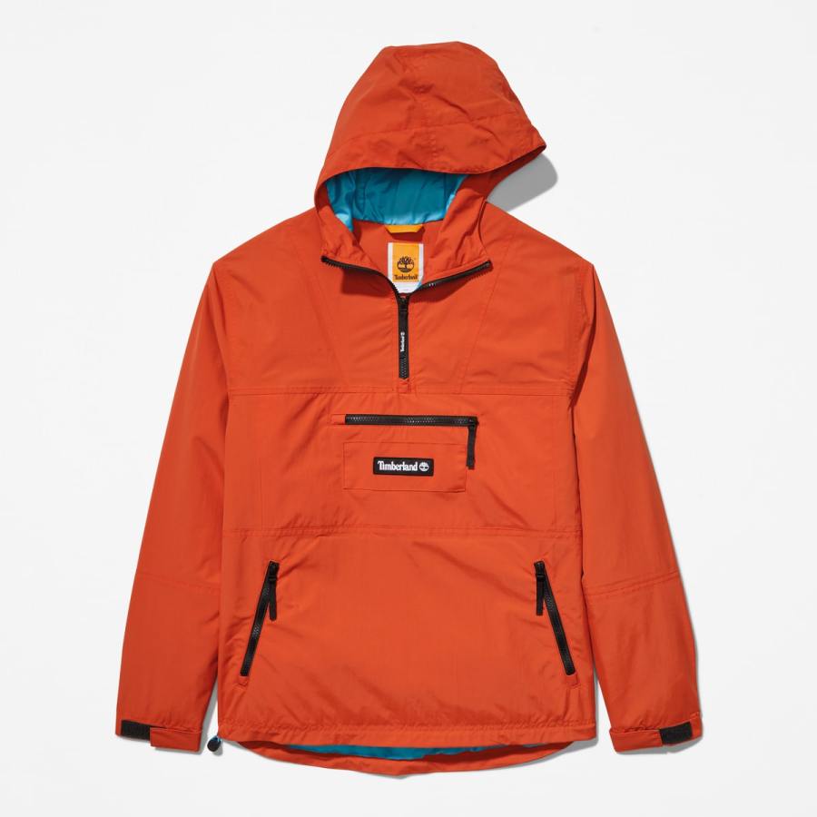 Orange water-resistant jacket, £200, Timberland 